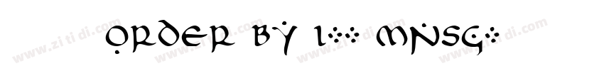 莫大毛筆 ORDER BY 1-- mNsg字体转换
